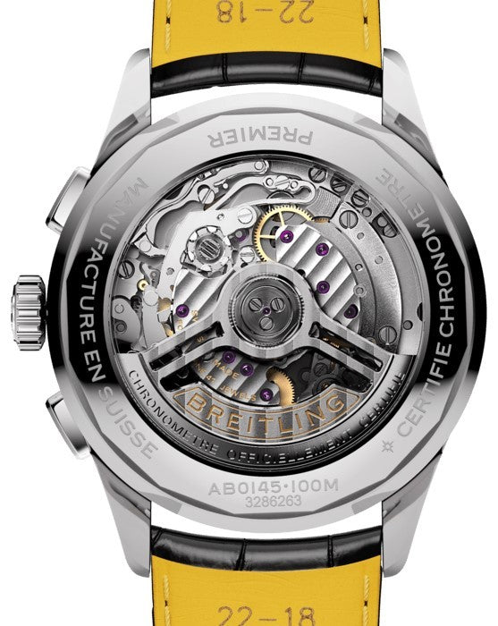 Breitling Premier B01 Chronograph 42 Black Dial Men's Watch AB0145221B1P1