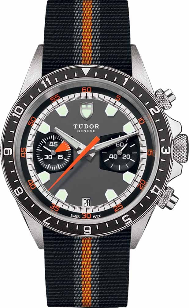 Tudor Heritage Chrono Grey Dial Men's Watch M70330N-0004