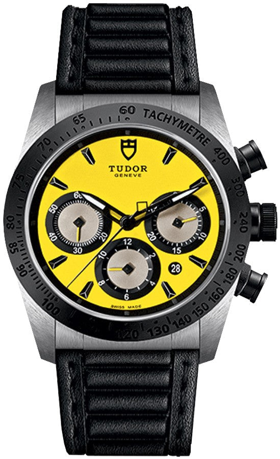 Tudor Fastrider Chrono Yellow Dial Men's Watch M42010N-0002