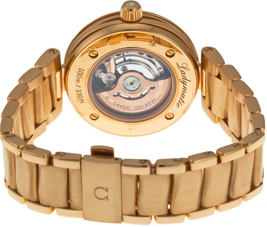 Omega De Ville Ladymatic 34mm Rose Gold Women's Watch 425.65.34.20.55.001