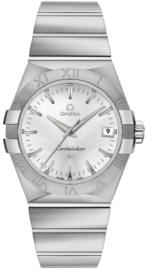 Omega Constellation Silver Dial Steel Men's Watch 123.10.35.60.02.001