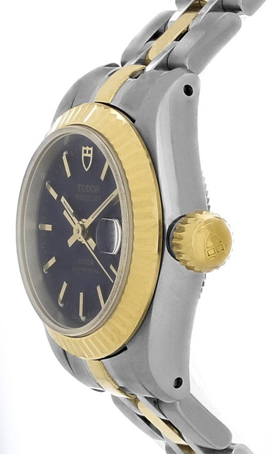 Tudor Princess Date Two Tone Blue Dial Women's Watch M92513-0022