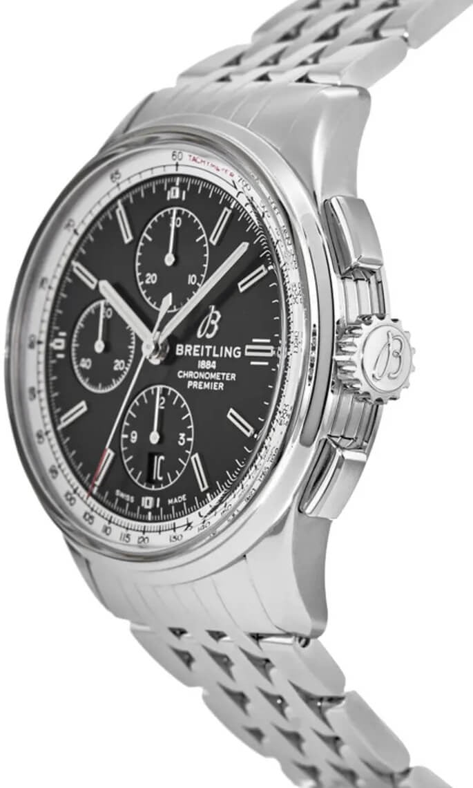Breitling Premier Chronograph 42 Black Dial Men's Watch A13315351B1A1