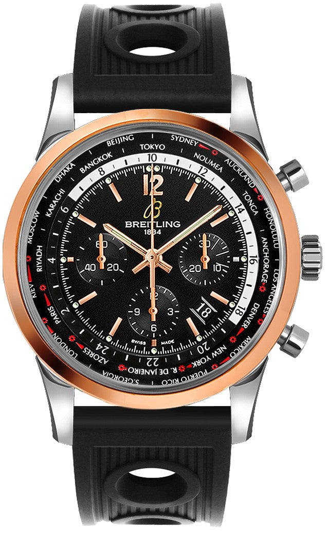 Breitling Transocean Unitime Pilot Chronograph Men's Watch UB0510U4/BC26-201S