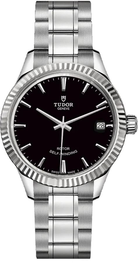 Tudor Style Black Dial Date Women's Watch M12310-0003