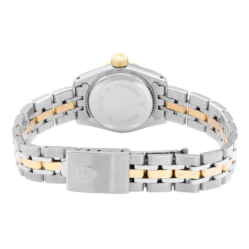 Tudor Princess Date Black Dial 23mm Gold & Steel Women's Watch M92513-0013