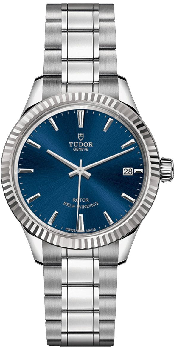 Tudor Style 34mm Blue Dial Women's Watch M12310-0013
