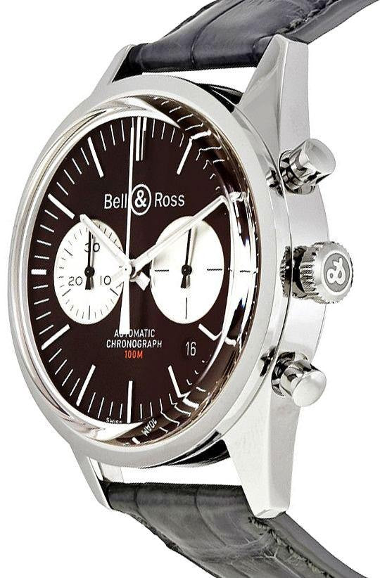 Bell & Ross Vintage Officer #1 of 500 Limited Edition Men's Watch BRG126-BRN-ST/SCR2