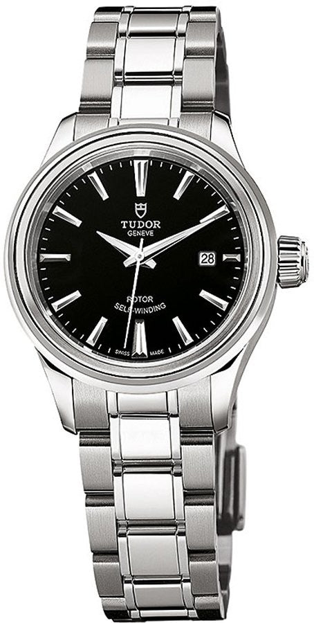 Tudor Style Black Dial Women's Watch M12100-0002
