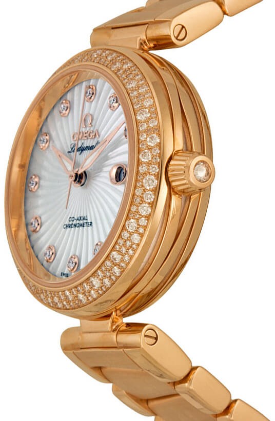 Omega De Ville Ladymatic 34mm Rose Gold Women's Watch 425.65.34.20.55.001