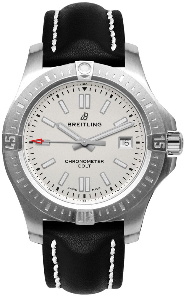 Breitling Chronomat Colt Automatic 41 Silver Dial Men's Watch A17313101G1X1