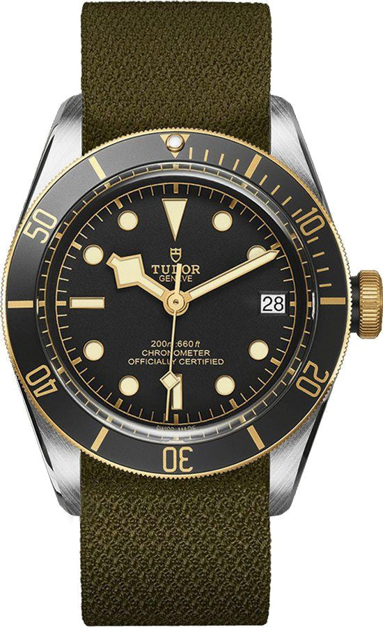 Tudor Heritage Black Bay S&G Khaki Fabric Strap Men's Watch M79733N-4347049