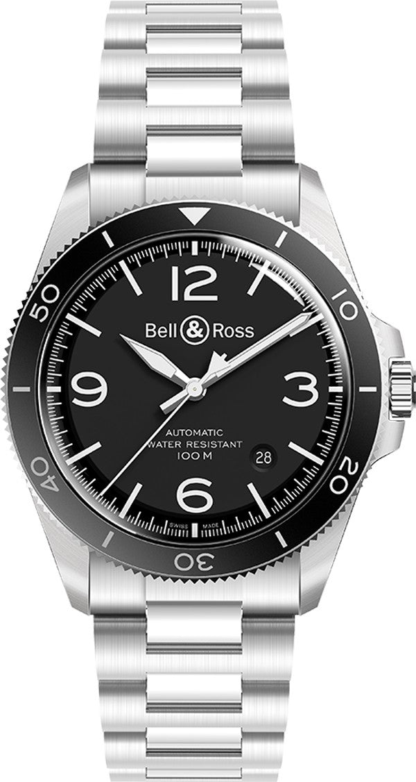 Bell & Ross Vintage 41mm Black Dial Men's Watch BRV292-BL-ST/SST