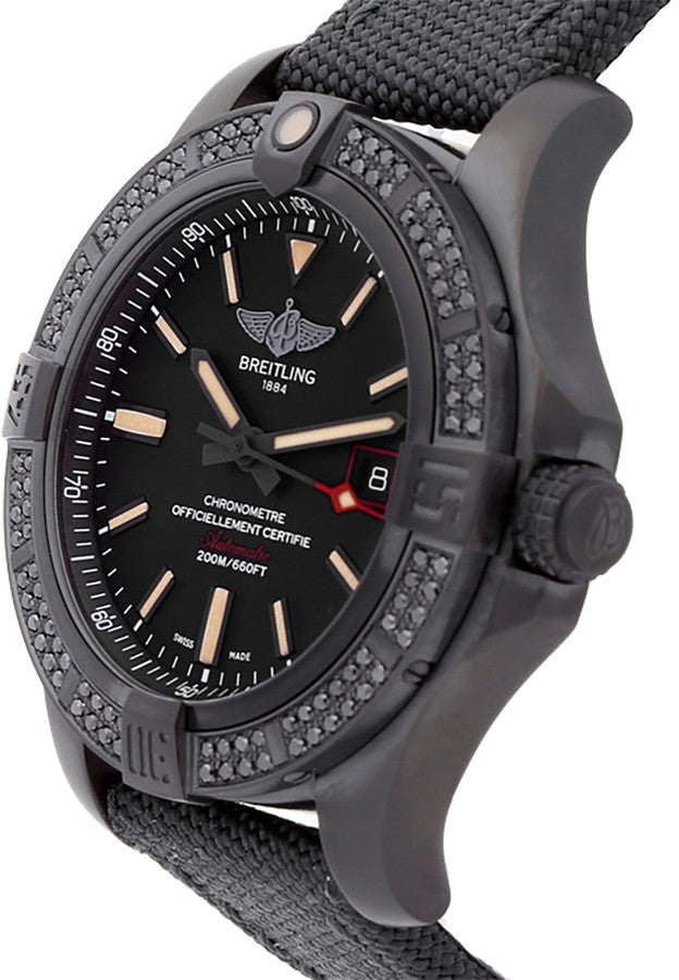 Breitling Avenger Blackbird 44 Diamond Bezel Men's Watch V17311AT/BD74-109W