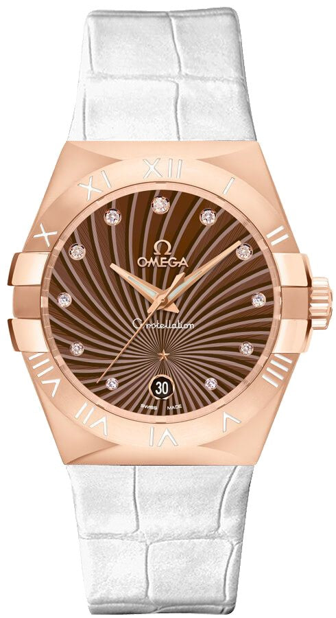 Omega Constellation Quartz 35mm Rose Gold Women's Watch 123.53.35.60.63.001