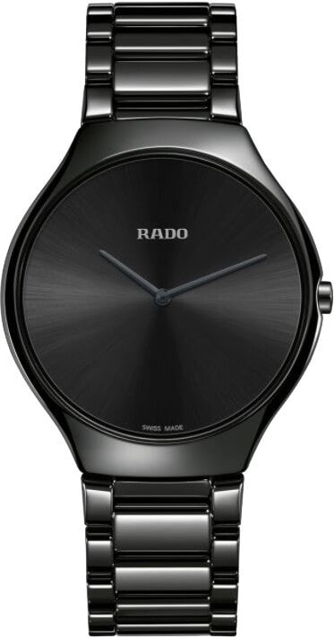 Rado True Thinline Black High-tech Ceramic 39mm Men's Watch R27741182