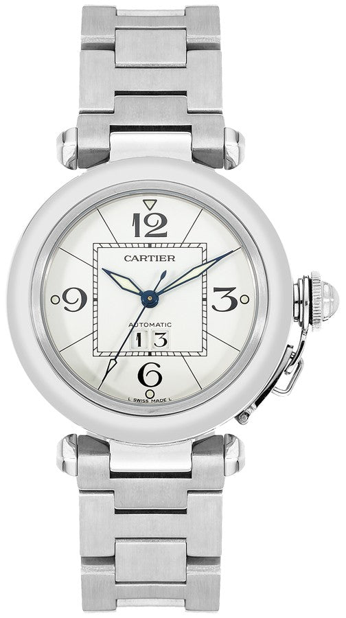 Cartier Pasha C White Dial 35mm Midsize Watch W31055M7