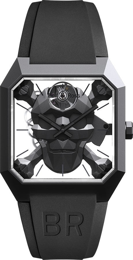 Bell & Ross Instruments Cyber Skull Men's Watch BR01-CSK-CE/SRB