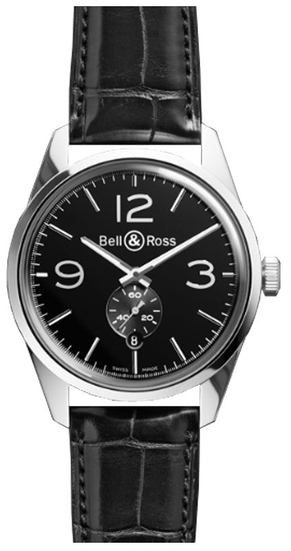 Bell & Ross Vintage Officer BRG123-BL-ST/SCR