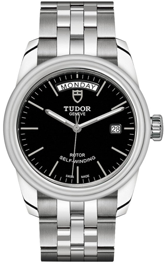 Tudor Glamour Day & Date Black Dial Men's Watch M56000-0007