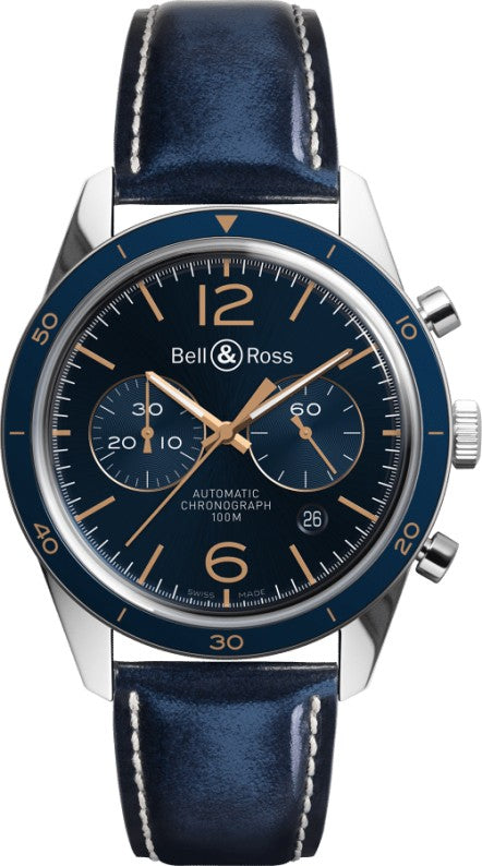 Bell & Ross Vintage BRV126-BLU-ST/SCA