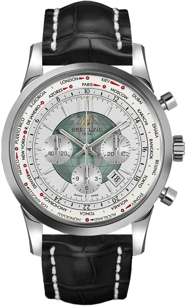 Breitling Transocean Chronograph Unitime Watch AB0510U0/A732-760P