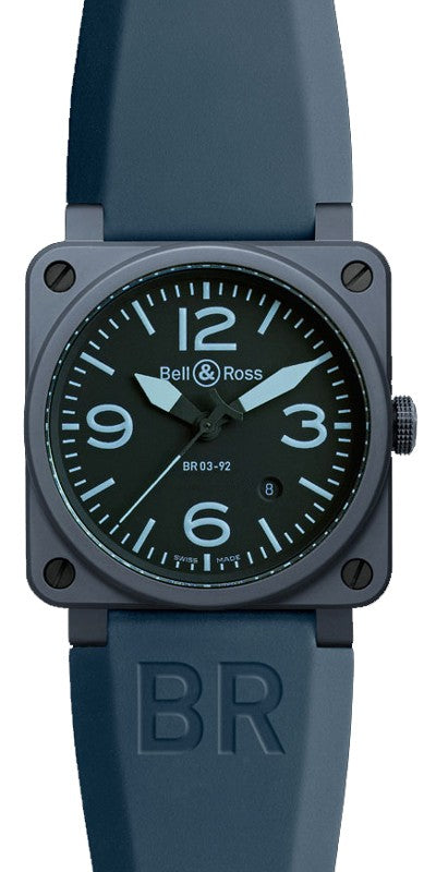 Bell & Ross Aviation Instruments BR0392-CERAM-BLUE