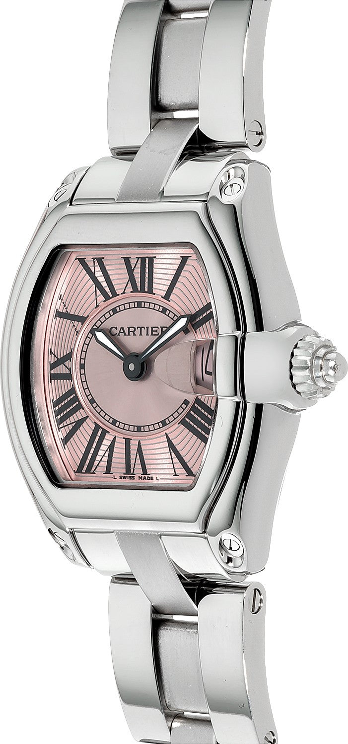 Cartier Roadster Pink Dial Women's Watch W62017V3