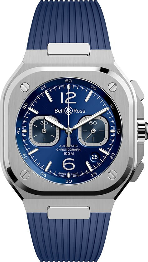 Bell & Ross BR 05 Chronograph Blue Dial Steel Men's Watch BR05C-BU-ST/SRB