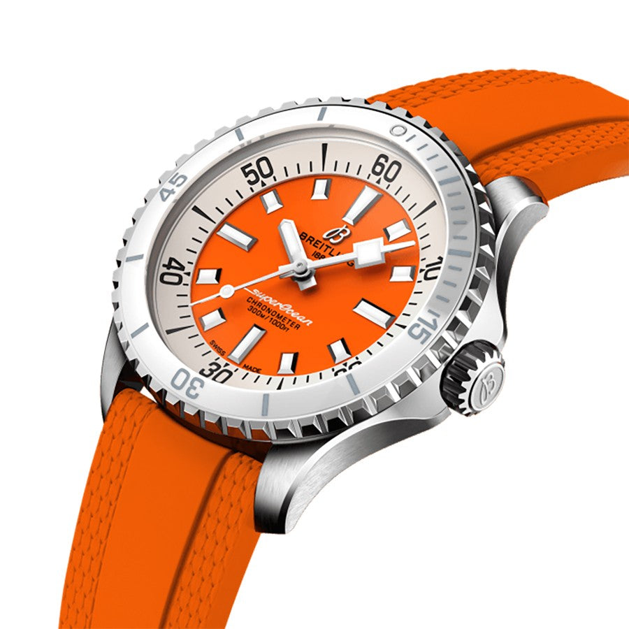 Breitling Superocean Automatic 36 Orange Women's Watch A17377211O1S1