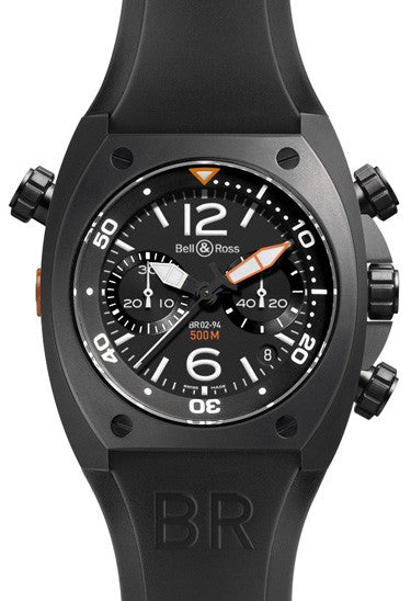 Bell & Ross Marine BR0294-CHR-BL-CA