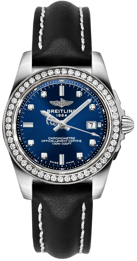 Breitling Galactic 32 Sleek Edition Diamond Women's Watch A7133053/C966-408X